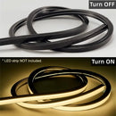 16.4FT(5Meters) 20*20mm 120° Top Emitting IP67 Waterproof Flexible Full Black Silicon LED NEON Tube Housing Fit for 12mm Wide LED Strip Light