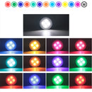 6 Pack LED Puck Lights with Remote, White Finish RGBW Color Changing Under Cabinet Lights Wireless,13 Colors Changeable LED Closet Light Dimmable,AA Battery Operate Push Night Lights with Timer Function