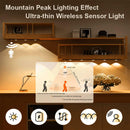 2 Pack 3-Color Dimmable LED Motion Sensor Under Cabinet Light, Rechargeable Magnetic Wireless Under Counter Lighting for Kitchen Bedroom Closet Cupboard Wardrobe Stairs Corridor
