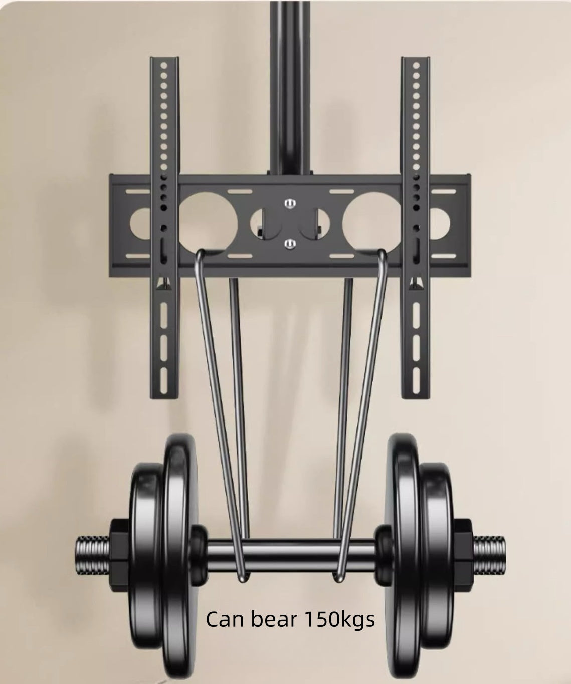 42-85 inch LCD Screen Hanger LCD TV Ceiling Hanger 360 Degree Rotation Wall-mounted LCD Monitor Stand