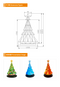 7FT Tall Christmas Tree LED Display Screen, P2 (pixel pitch 2mm) for Indoor Decoration for Christmas