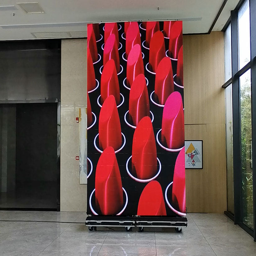 Portable LED Display-Out of box foldable and movable LED Poster ...