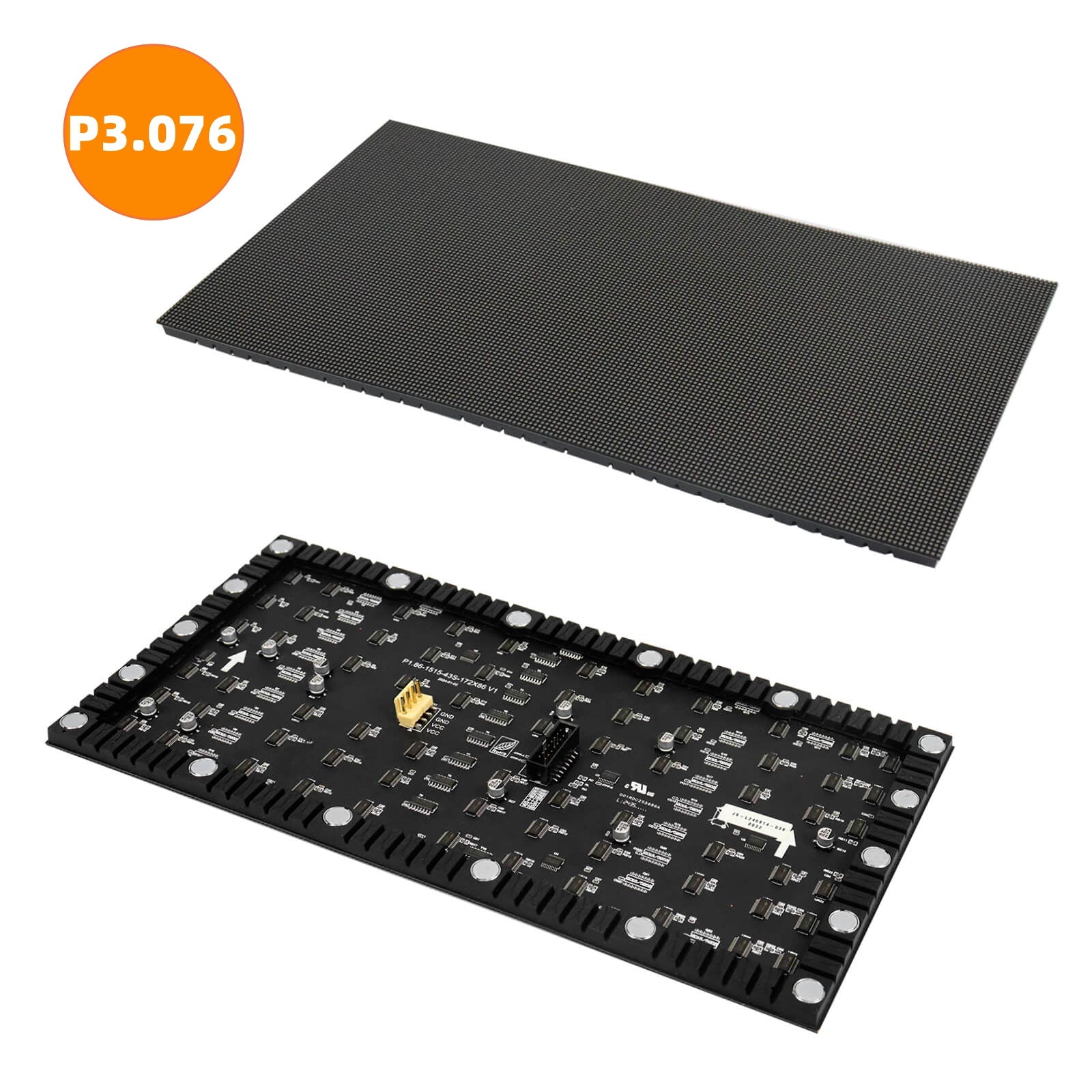 HKXR3L (P3.076) Indoor Flexible LED Display Module, 3mm Full RGB Pixel LED Display Panel Screen in 320* 160 mm with 5408 dots, 1/26 Scan, >600 Nits LED Tile for Indoor Display