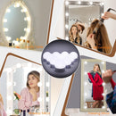 Hollywood Style LED Vanity Mirror Lights Kit with 10 3Colors Adjustable 1.77'' Light Bulbs, Perfect for Makeup Vanity Table Set in Dressing Room