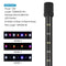 Aquarium LED Light Waterproof Fish Tank Light with Switching Colors Fish Tank Background Light Multi-Colored Tube Light for Decoration