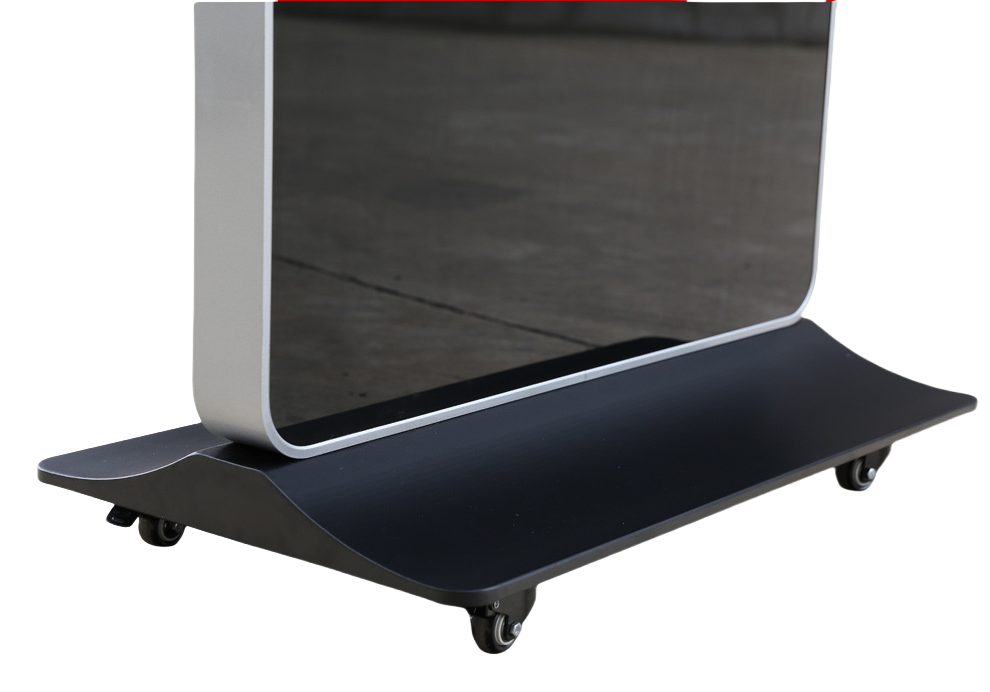 49'' Touch Screen LCD Digital Signage, Free Standing LCD Digital Poster Kiosk, w/ IR Touch, Single Sided, Android OS, Caster Wheels
