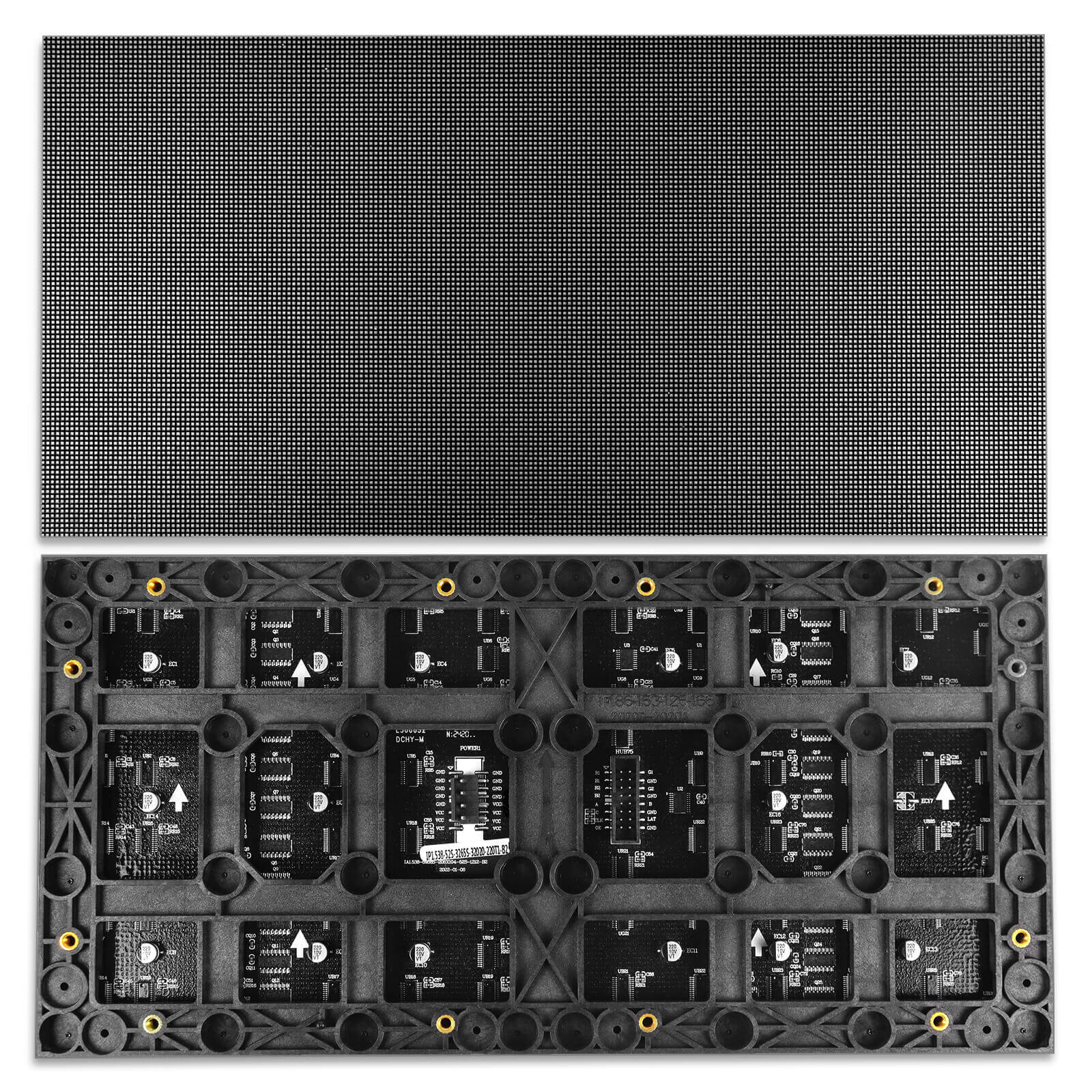 M-HD1.53L High Definition P1.53 (1.53mm) Small Pixel Pitch Indoor LED Module, Full RGB Pixel LED Tile in 320*160mm with 22050 dots, 1/52 Scan, 600 Nits