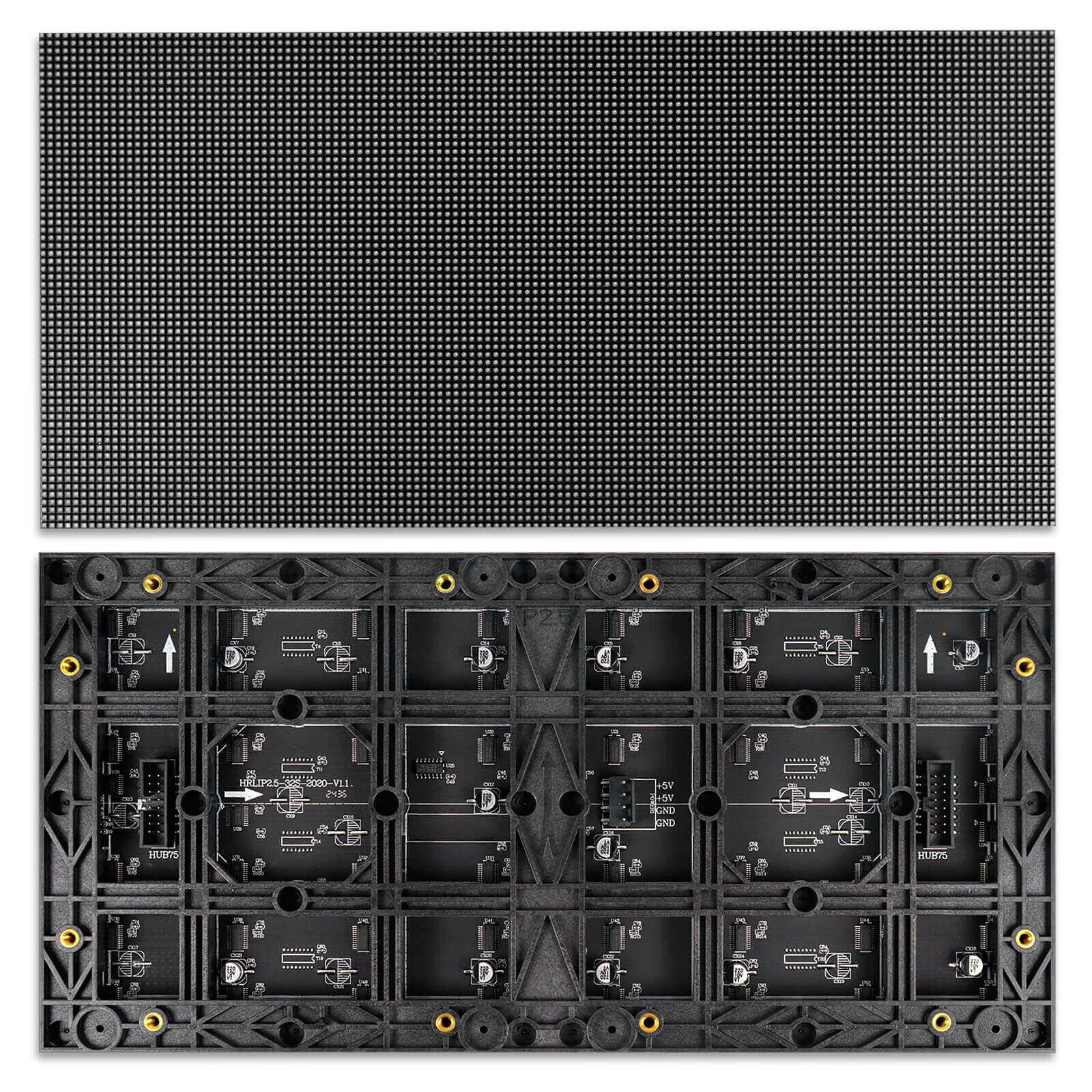 M-HD2.5L P2.5 (2.5mm) Small Pixel Pitch Indoor LED Display Panel, Full RGB Pixel LED Tile in 320*160mm with 8192dots, 1/32 Scan, 600 Nits for indoor Display