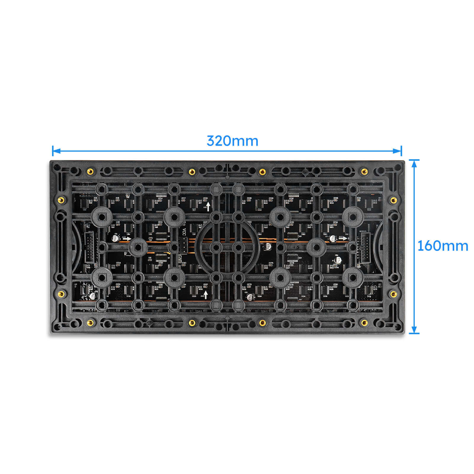 M-OD3L P3.076 Outdoor LED Display Module, Full RGB 3.076mm Pixel Pitch LED Panel in 320*160mm with 5048 dots, 1/13 Scan, 5000 Nits  for Outdoor LED Display Screen