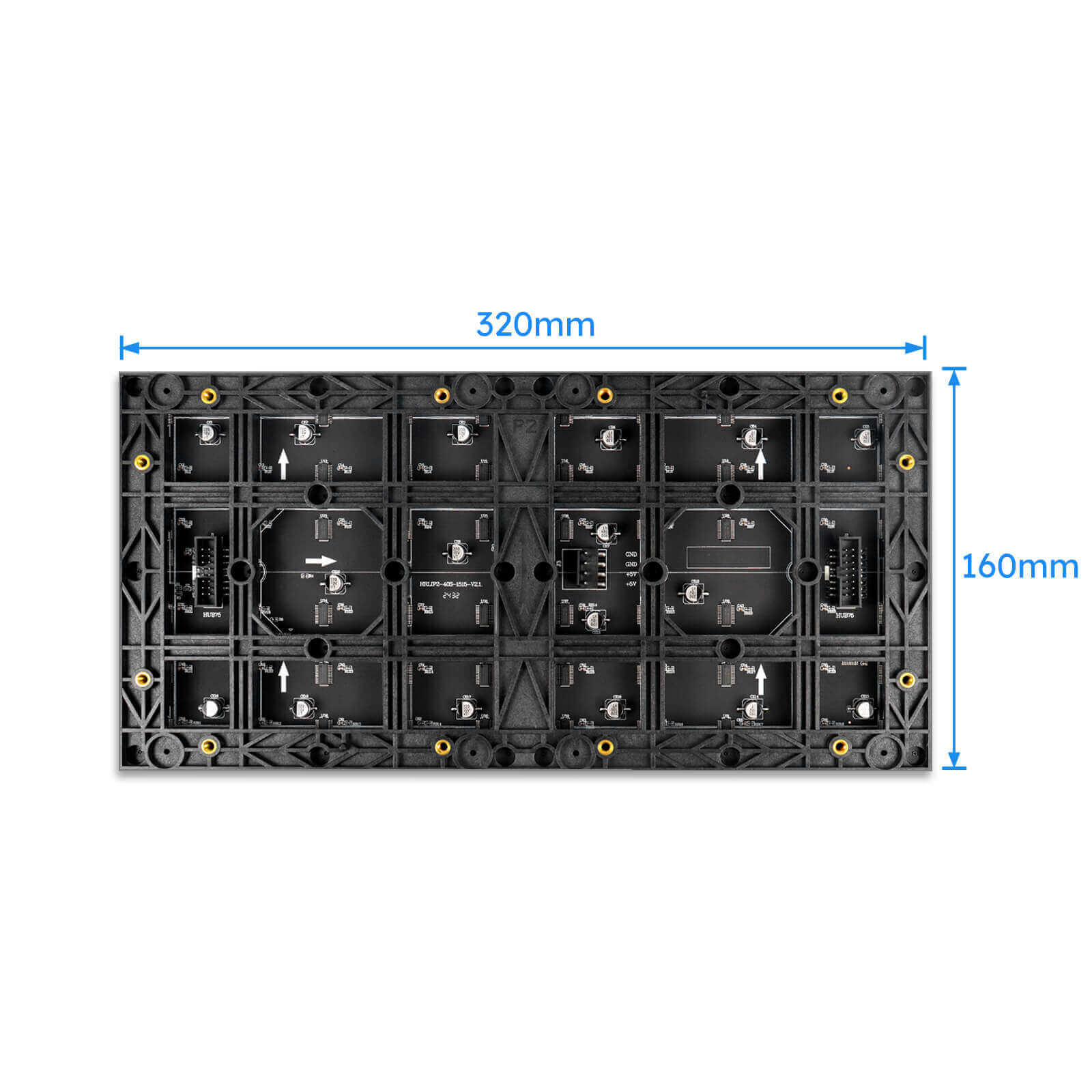 M-ID5L P5 (5mm) Indoor LED Display Panel, Full RGB Pixel LED Tile in 320*160mm with 2048 dots, 1/16 Scan, 600 Nits for indoor LED Display Screen