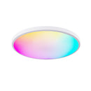 2 Pack 24W 12'' Smart RGBCW Ceiling Light Fixtures RGB Color Changing, 2700K-6500K Adjustable with Dimmable Brightness, Compatible with Alexa/Google Home/APP Control WiFi Light for Bedroom/Kid's Room/Party