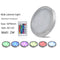 RGB LED Under Cabinet Lighting Silver Rounded Aluminum Alloy Shell 2W 12VDC  Puck Light for Motorhome, Caravan, Truck, Kitchen, Wine Cabinet, Wardrobe