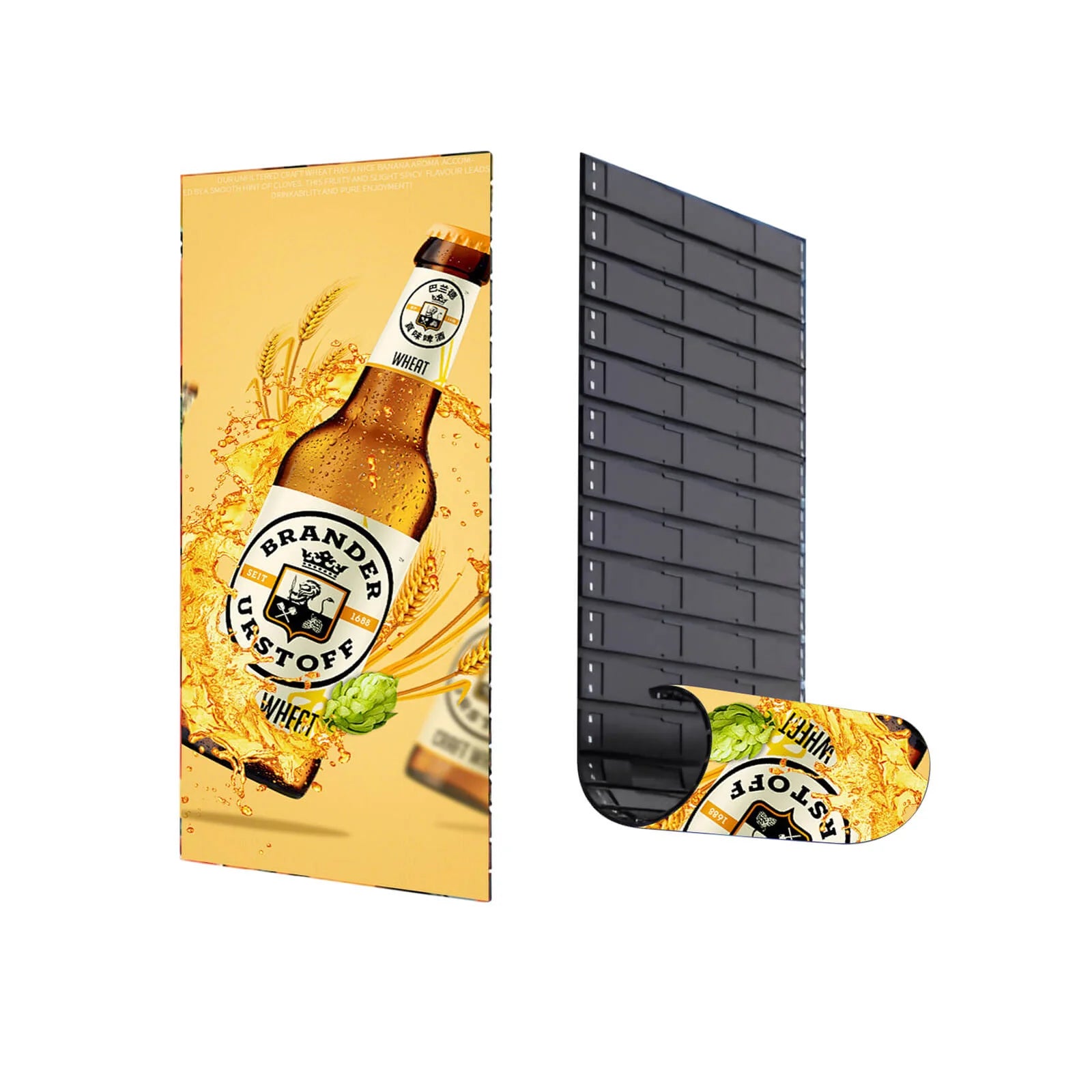 RollingPS Series GOB LED Portable and Rollable LED Poster Screen for Hoisting, Magnetically Attaching, or Floor-placing