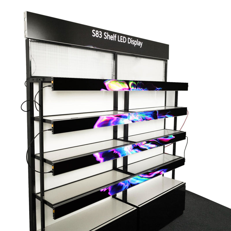 S83PRO Shelf LED Display Screen, 83mm Tall COB LED Stretched Bar Screen