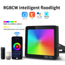 2 Pack 50W RGBCW Outdoor LED Floodlight WiFi Bluetooth RGBCW 2700K-6500K & 16 Million Colors, LED Landscape Lights, IP66 Waterproof