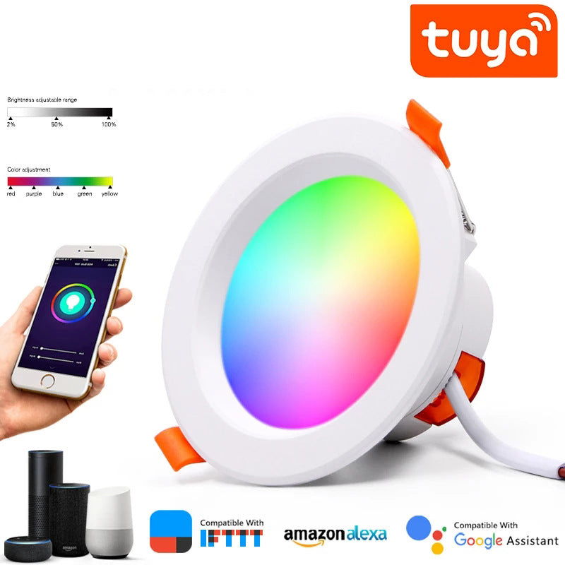 Intelligent Control Led 6Pack WiFi Intelligent LED Downlight RGBCW WiFi APP Controlled LED Dow