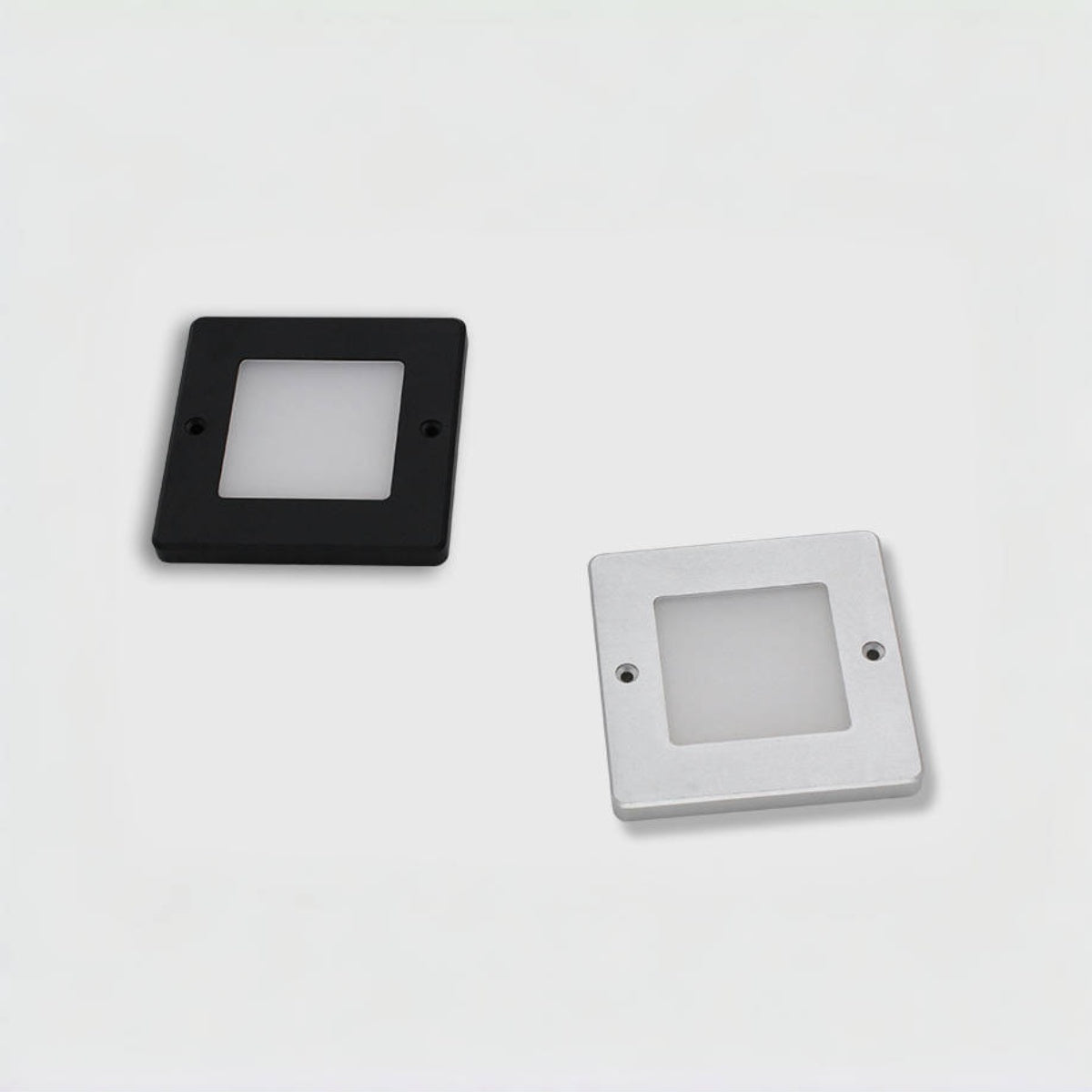 Low Profile Square Shape LED Under Cabinet Light, Surface Mounting 2W LED Puck Light with Dupont Interface Wire