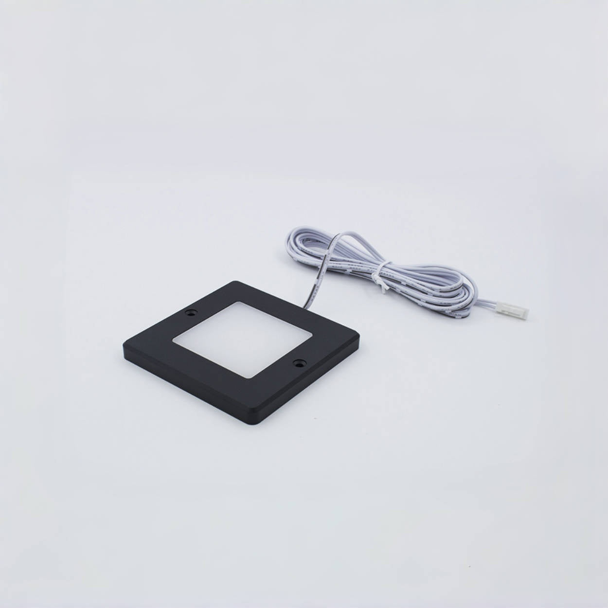 Low Profile Square Shape LED Under Cabinet Light, Surface Mounting 2W LED Puck Light with Dupont Interface Wire