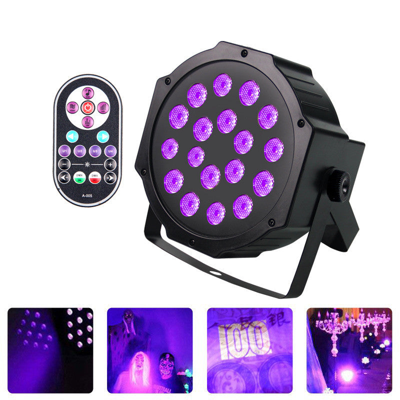 LED UV Par Lights IP65 Waterproof Outdoor LED 18W UV Stage Wash/Strobe Lights DMX512 Controllable Multiple Lights Linkable DJ Lights Party Lights for Outside Party Wedding Holiday