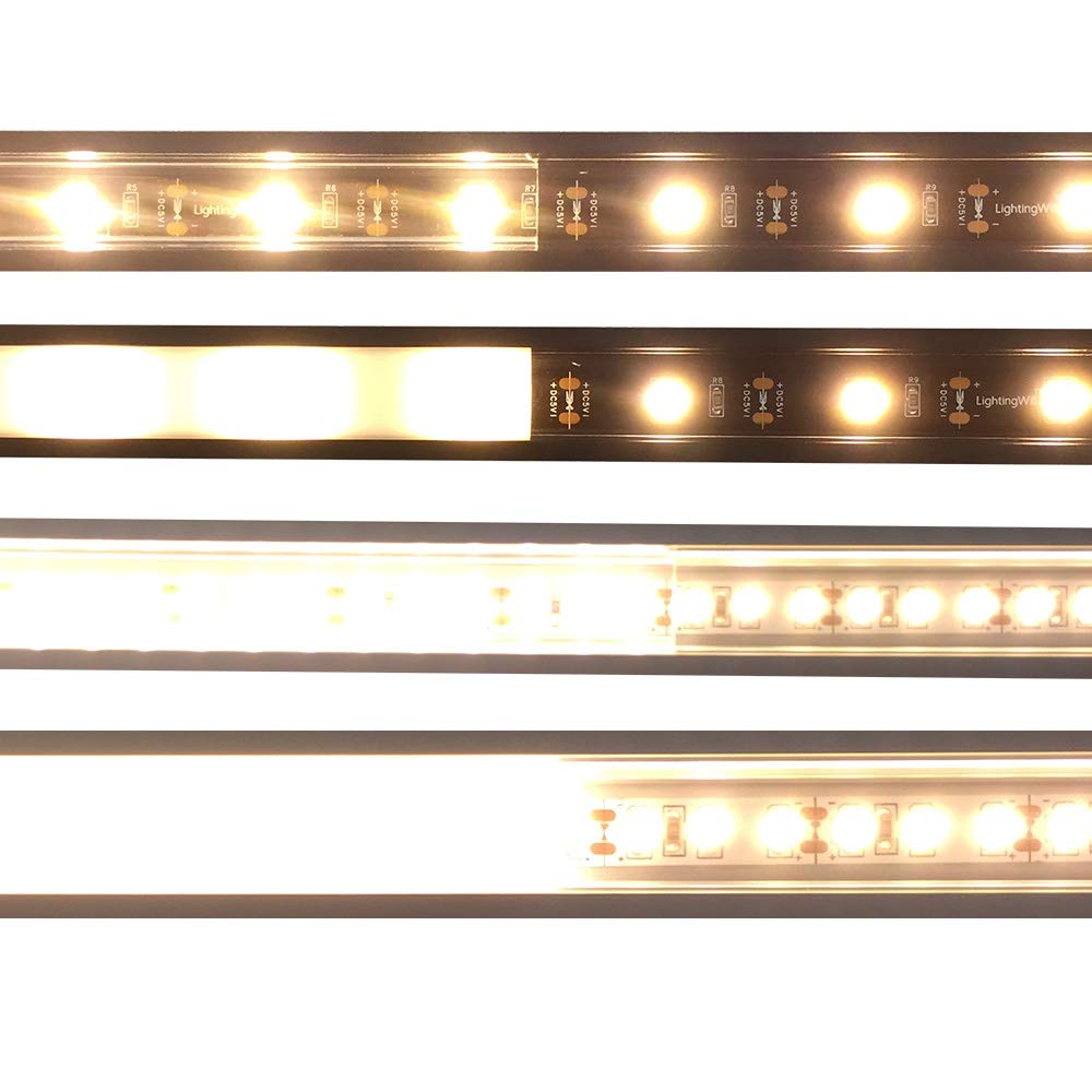 Black LED Profile U01 9x23mm U-Shape LED Aluminum Channel System