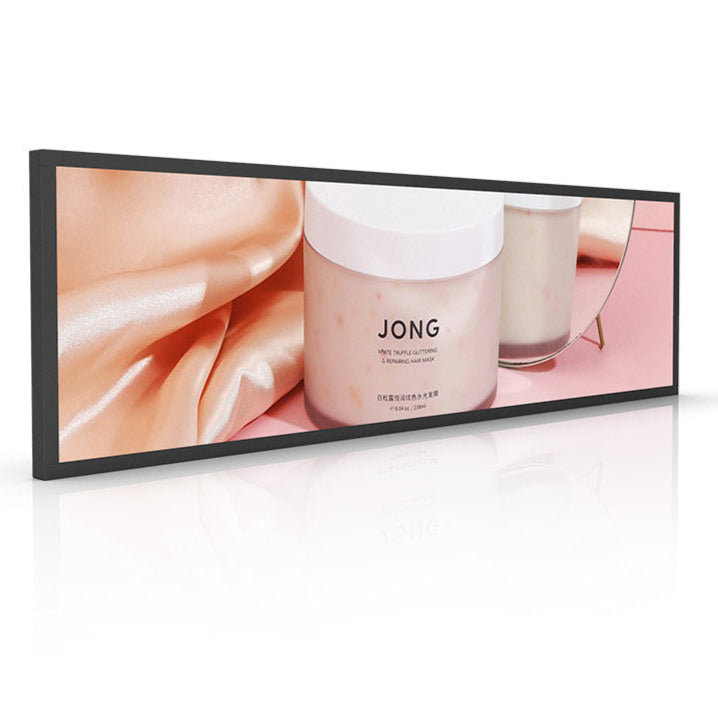 36.5" Stretched Bar LCD Display for airport /shoe stores