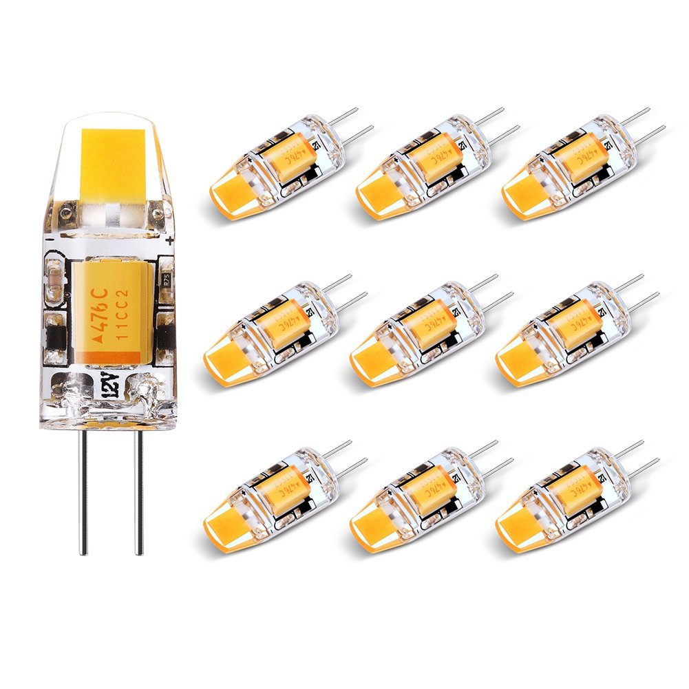 G4 Led Module 10 Pack G4 LED Light Bulb Bi-Pin base Silicon Encapsulation 12V 1 Watt ...