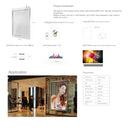 Transparent LED Digital Poster in P3.9-7.8mm 5000nits for Windows Advertising WiFi APP Controlled