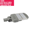 100W IP65 Waterproof Adjustable Head LED Street Lights Modular LED Pole Light Outdoor 120LM/W CRI80+ Pure White 6500K
