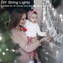 LED Fairy String Lights, 33FT 100LEDs with Plug in String Waterproof Mini Light, for Outdoor Indoor Birthday Holiday Christmas Wedding Party Bedroom Decorations