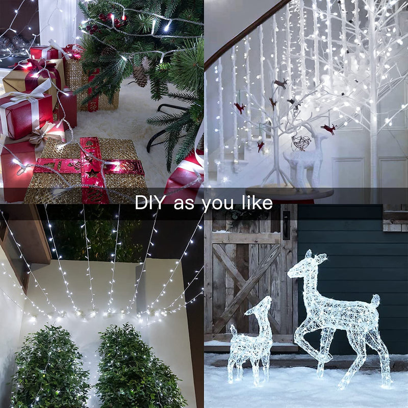LED Fairy String Lights, 33FT 100LEDs with Plug in String Waterproof Mini Light, for Outdoor Indoor Birthday Holiday Christmas Wedding Party Bedroom Decorations