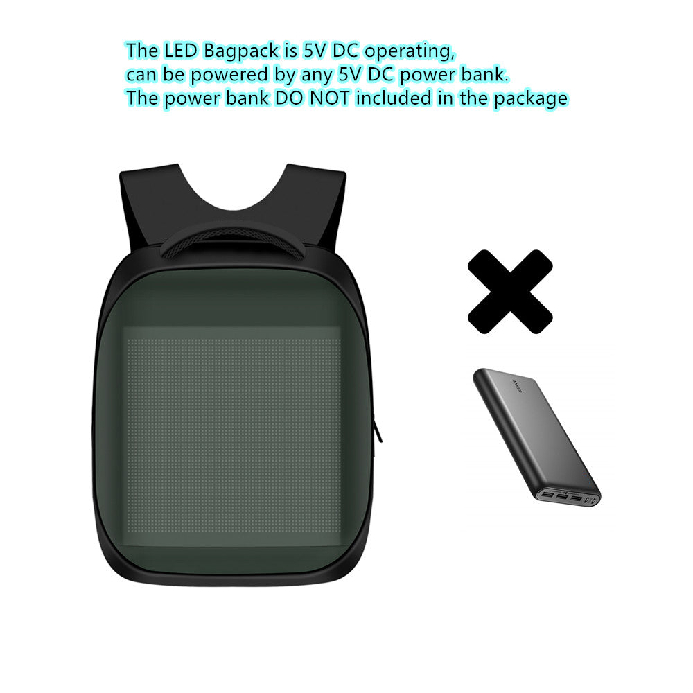 Free Shipping 3rd New Generation Dynamic Displayed LED Backpack APP Controlled LED Advertising Bag