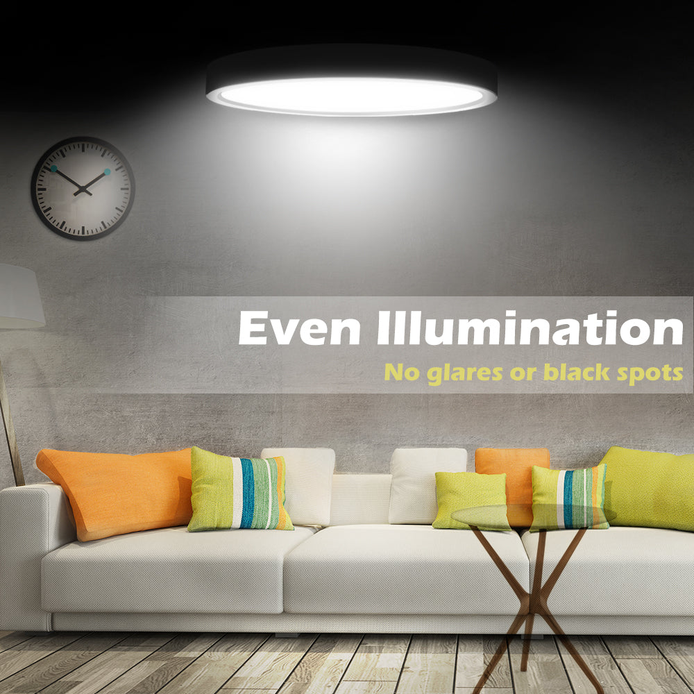 Ultrathin LED Ceiling Light 5000K 12Inch 24W Flush Mount LED Ceiling Lamp