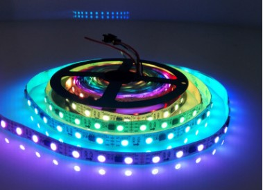 DC 12V TM1914 Breakpoint Continuingly 5050 RGB Color Changing Addressable LED Strip Light 16.4 Ft (500cm) 30LED/Mtr LED Pixel Flexible Tape White PCB