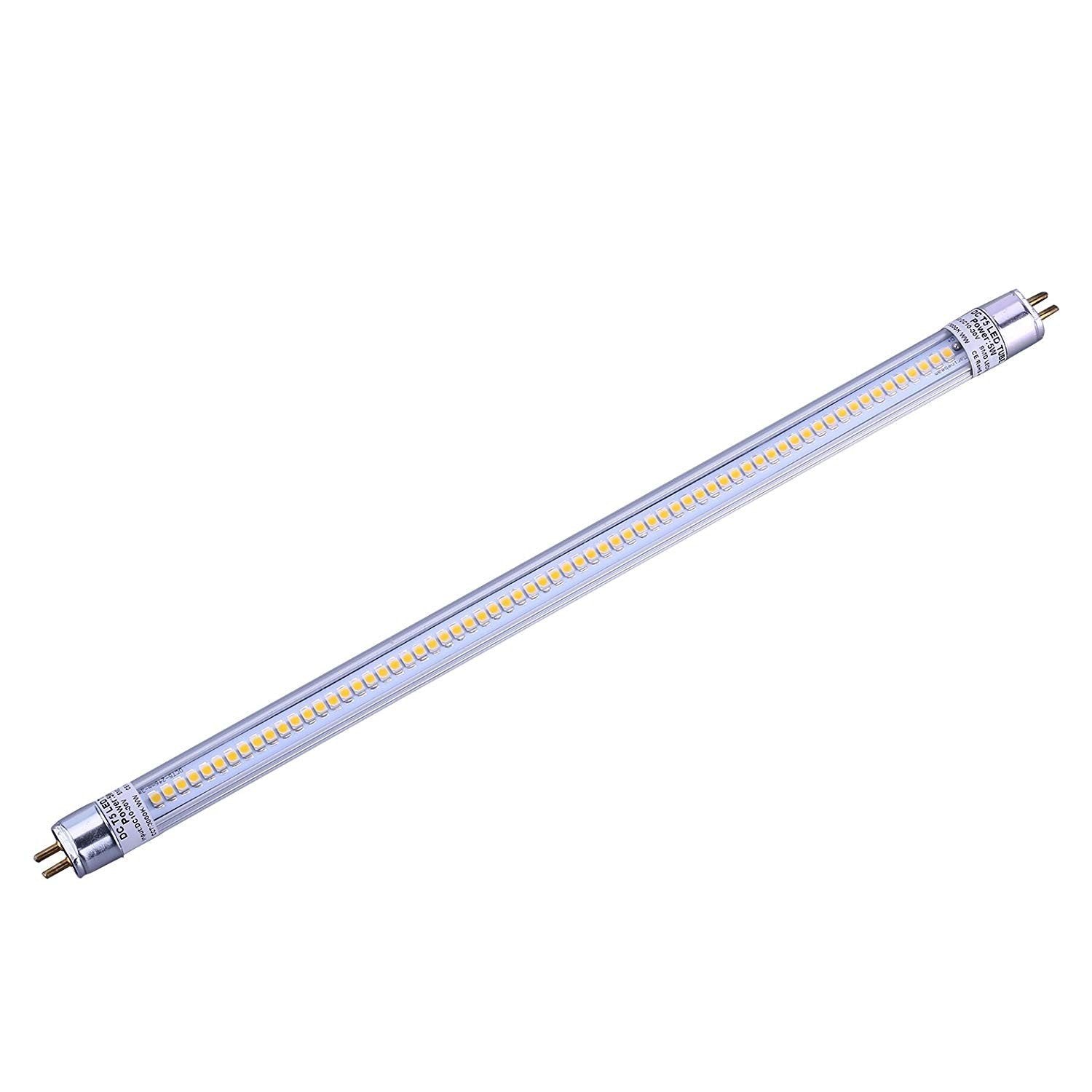 FREE SHIPPING 10Pcs Pack 1FT/2FT/3FT/4FT 12V AC/DC T5 LED Tube Light Miniature Bi-Pin Base