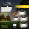 2 Pack Solar Lights Outdoor 262 LEDs Wireless Waterproof Security Solar Motion Sensor Wall Lights