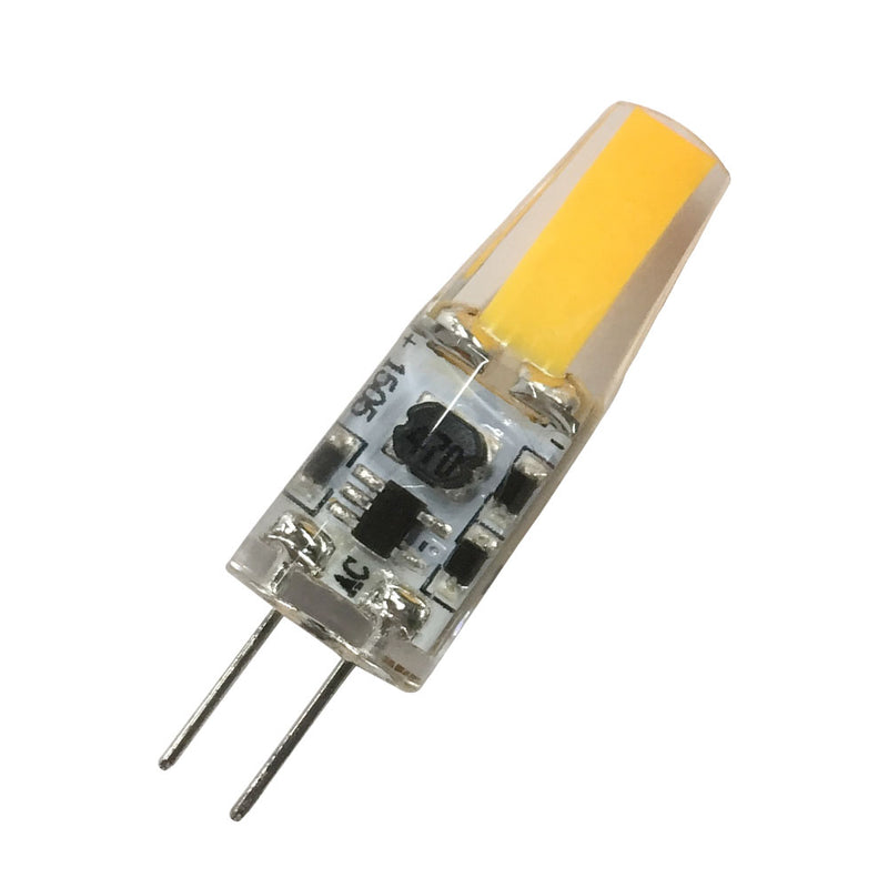 10 Pack G4 LED Light Bulb Bi-Pin base Silicon Encapsulation 12V 2 Watt 1505 COB LEDs CRI>80 160-180Lumen AC/DC 10-20V 20W Equivalent Halogen LED Replacement