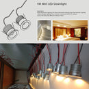 9pcs Pack Mini 1inch 1W Waterproof LED Step Lights IP65 Rated LED Deck Light Outdoor Recessed Star Ceiling Light