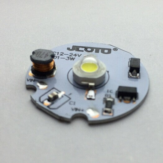1W 3W DC12V-DC24V LED PCB Component 30mm Wide Round Board