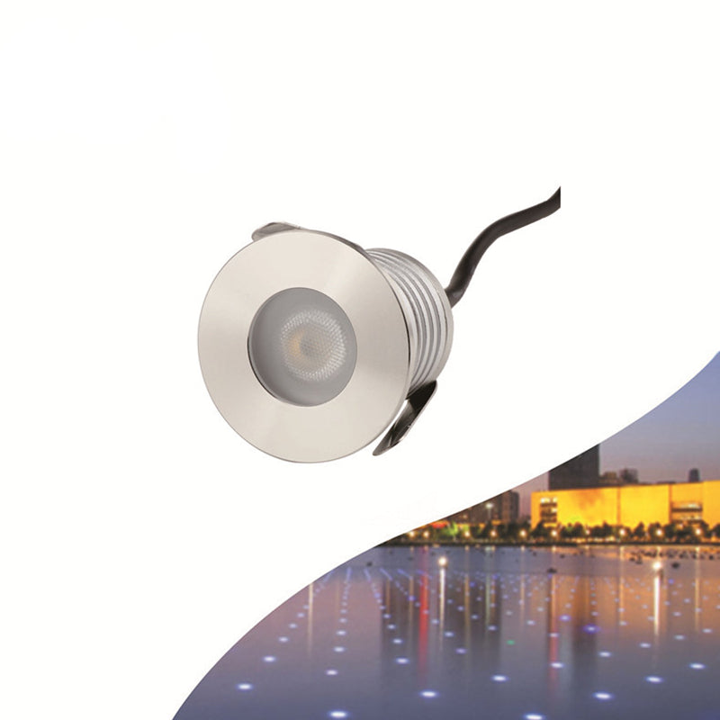 Free Shipping 8PCS Pack 3W IP68 Underwater LED Lights Round Stainless Steel Cover Villa Garden Swimming Pool LED Light