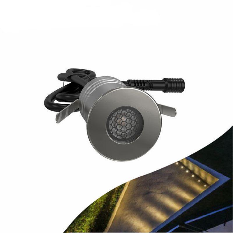 Free Shipping 8PCS Pack 1W/3W IP67 Waterproof Dimmable Anti-Glare Stainless Steel Outdoor Cellular LED Underground Light