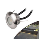 Free Shipping 8PCS Pack 1W DC12V IP67 Recessed LED Wall Corner Light Outdoor LED Step Lights Stainless Steel Inground Light