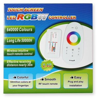 RGBW 2.4G RF Wireless Remote Controller with Color Ring Touchable Remo
