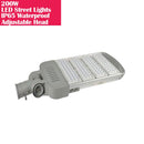 200W IP65 Waterproof Adjustable Head LED Street Lights Modular LED Pole Light Outdoor 120LM/W CRI80+ Natural White 4000K