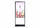 43 " High Brightness LCD Display for Store Window Free Standing Double-sided Sun Readable LCD Digital Signage with 700cd/m² + 2,500cd/m² Brightness , 2K Resolution