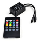 Sound/Music Sensitive RGB LED Controller DC12-24V 6A with Wirelless 20keys IR Remote for SMD5050 3528 RGB LED Strip Lights