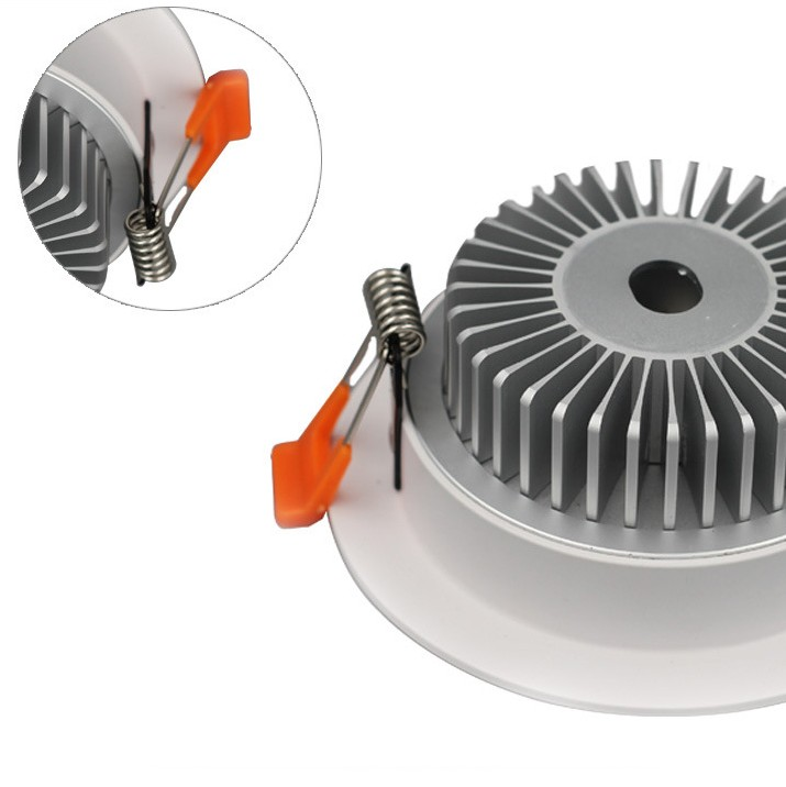 10 Pack 7W 500LM Dimmable Antifog LED Downlight CRI80 Flat Diffuser Ceiling Light -3-3/8'' Cutout