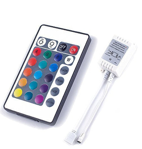 XUNATA 12V-24V High Power 10A/CH 30A RGB LED Controller 24Key Fernbedienung für LED-Streifen Licht XUNATA 12V-24V High Power 10A/CH 30A RGB LED Controller 24Key Fernbedienung für LED-Streifen Licht