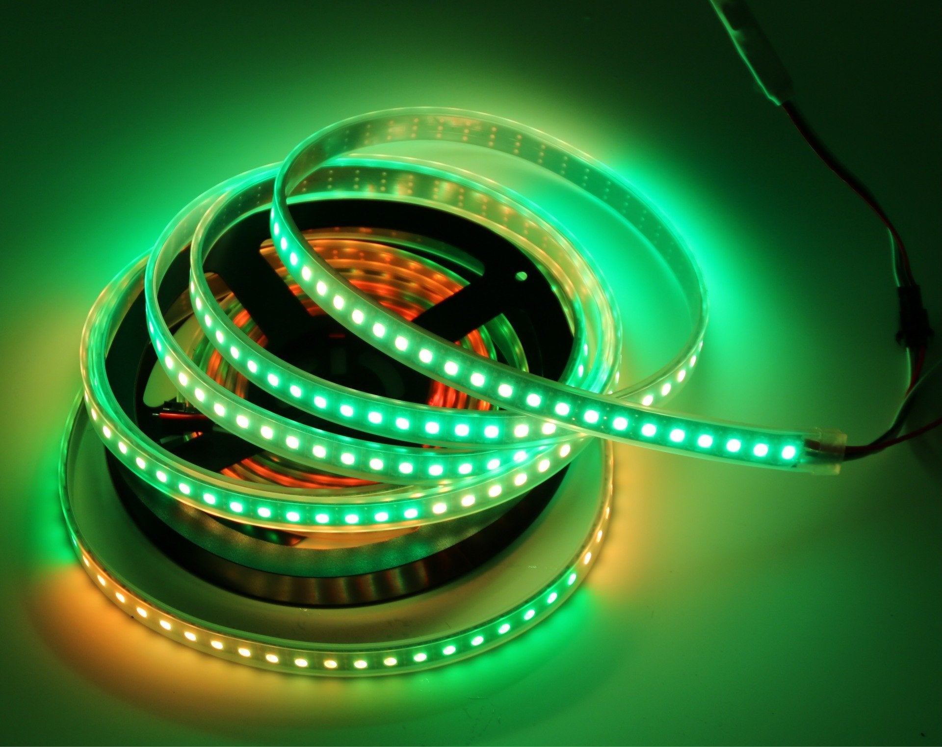 DC 5V SK6812 Individually Addressable LED Strip Light 5050 RGB 6.6 Feet (200cm) 144LED/Meter LED Pixel Flexible Tape White PCB