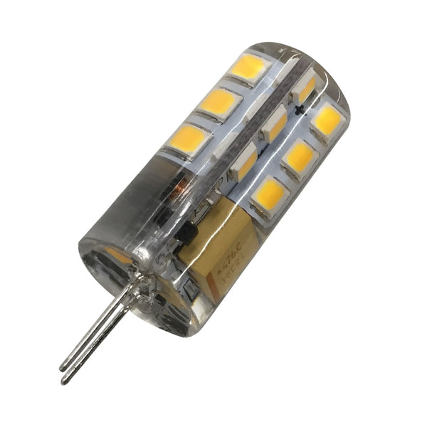 10 Pack G4 LED Light Bulb Bi-Pin base Silicon Encapsulation 12V 2.5 Watt  150-180Lumen 24x2835 LEDs Dimmable AC/DC10-20V 25W Equivalent Halogen LED  Replacement(A Dedicated Dimmer Is Required) – LEDLightsWorld