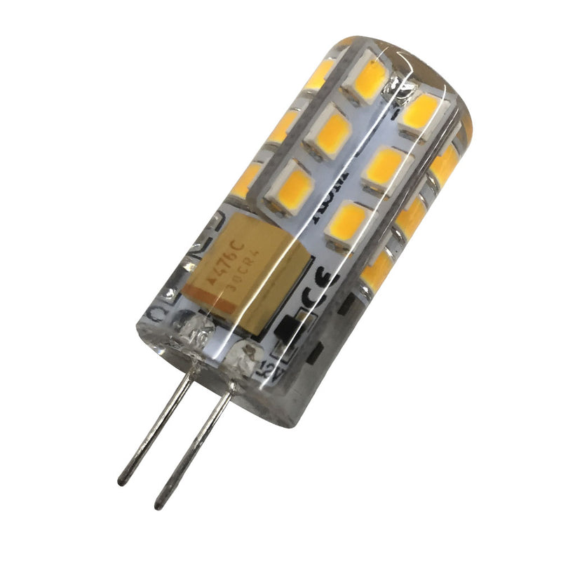 10 Pack G4 LED Light Bulb Bi-Pin Silicon Encapsulation 12V 2.5 W 150-180Lumen 24x2835 LEDs Dimmable 25W Equivalent